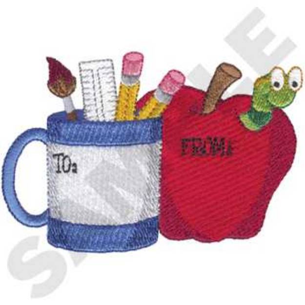 Picture of Teacher Tag Machine Embroidery Design