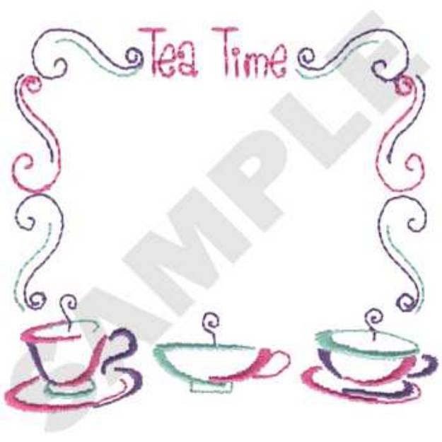 Picture of Tea Time Machine Embroidery Design