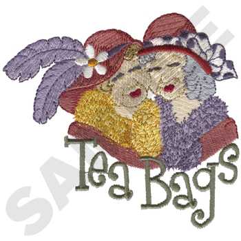 Tea Bags Machine Embroidery Design