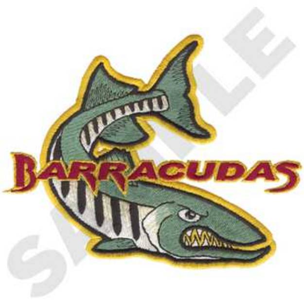 Picture of Barracudas Machine Embroidery Design