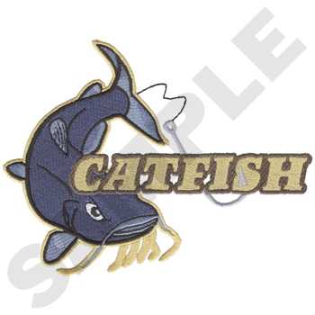 Catfish Machine Embroidery Design