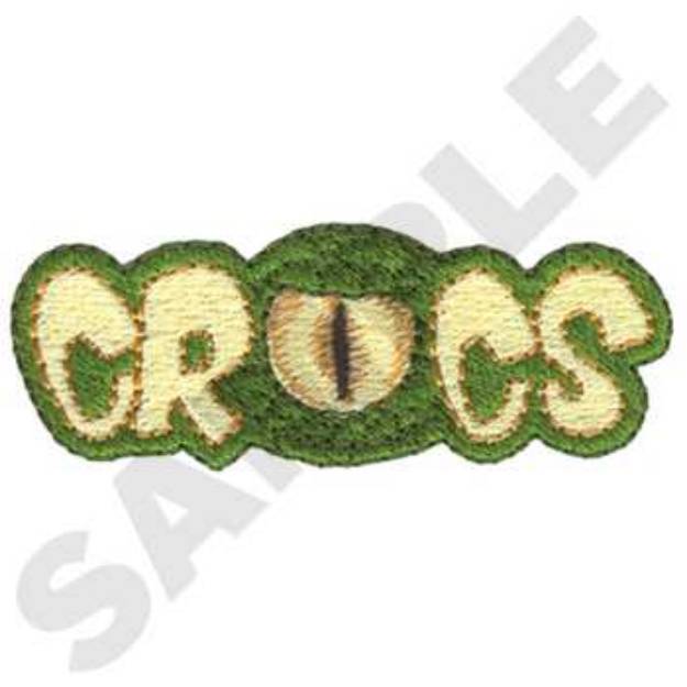 Picture of Crocs Machine Embroidery Design