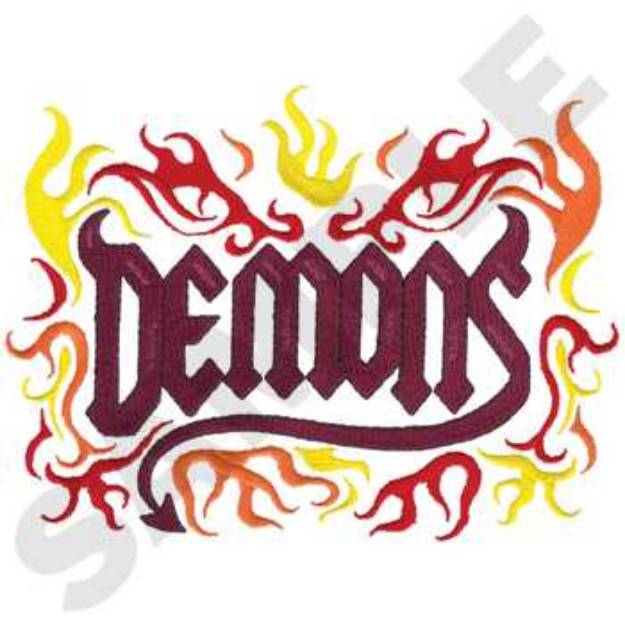 Picture of Demons Machine Embroidery Design