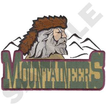 Mountaineers Machine Embroidery Design