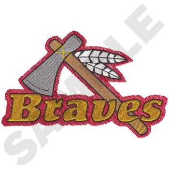 Braves Machine Embroidery Design