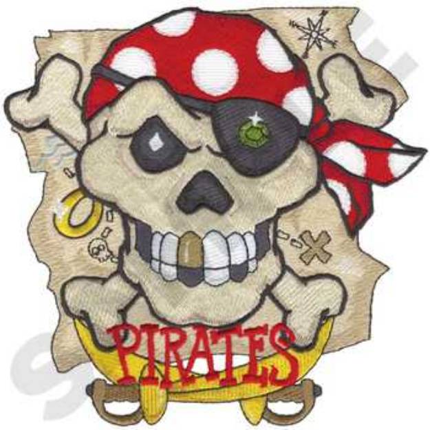 Picture of Pirates Machine Embroidery Design