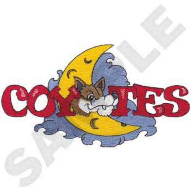 Picture of Coyotes Machine Embroidery Design