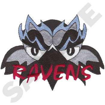 Ravens Machine Embroidery Design