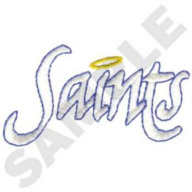 Picture of Saints Machine Embroidery Design
