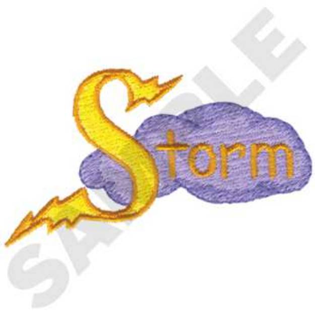 Picture of Storm Machine Embroidery Design