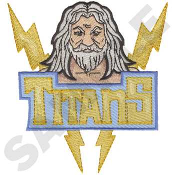 Titans Machine Embroidery Design