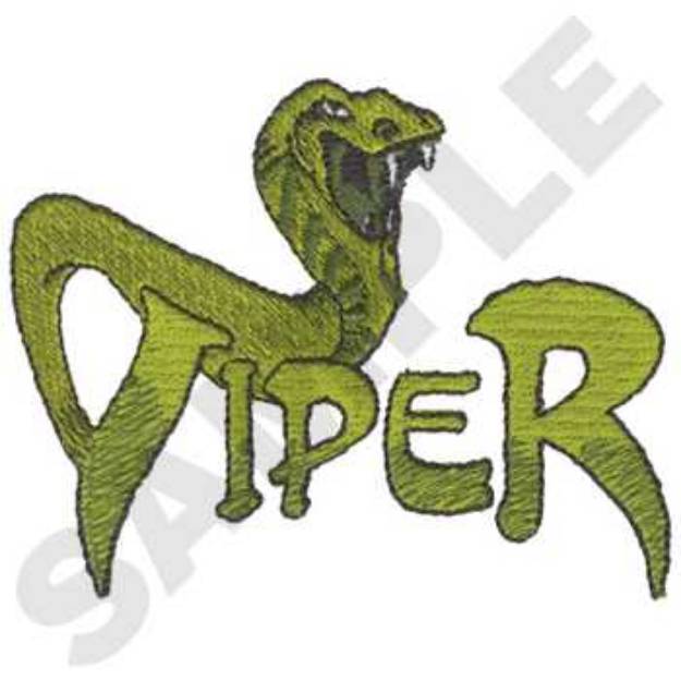 Picture of Viper Machine Embroidery Design