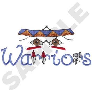 Warriors Machine Embroidery Design