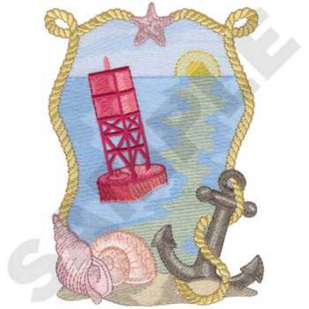 Picture of Buoy Anchor Machine Embroidery Design