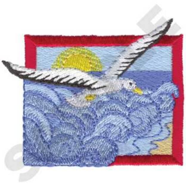 Picture of Seagull Design Machine Embroidery Design