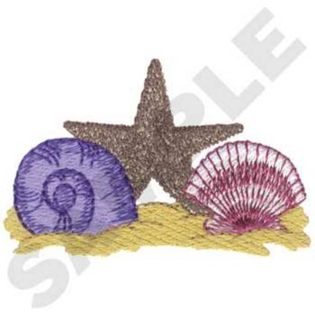 Picture of Shells Machine Embroidery Design