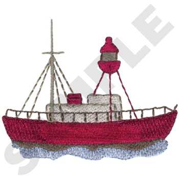 Lightship Machine Embroidery Design