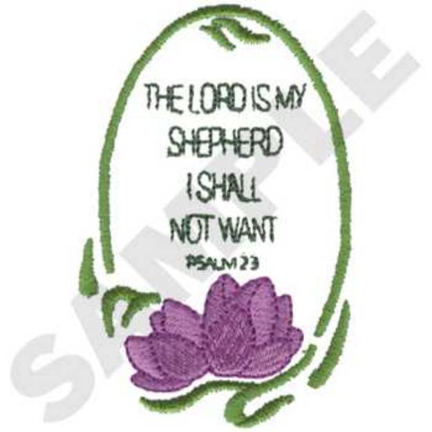 Picture of Psalm 23 Machine Embroidery Design
