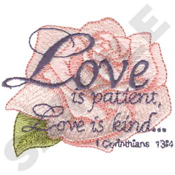 1 Corinthians Machine Embroidery Design