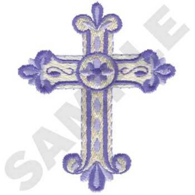 Picture of Decorative Cross Machine Embroidery Design