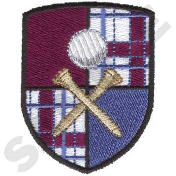 Golf Badge Machine Embroidery Design