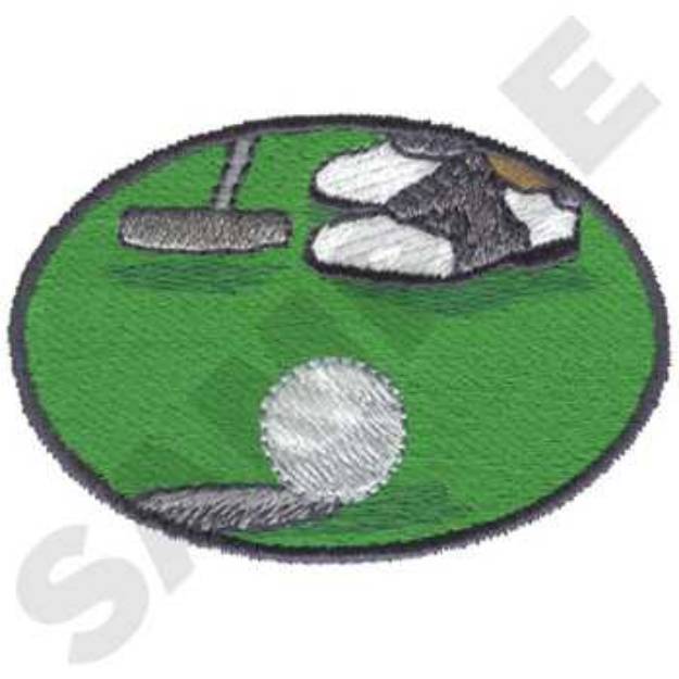 Picture of Putting Logo Machine Embroidery Design