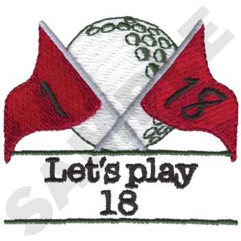 Lets Play 18 Machine Embroidery Design