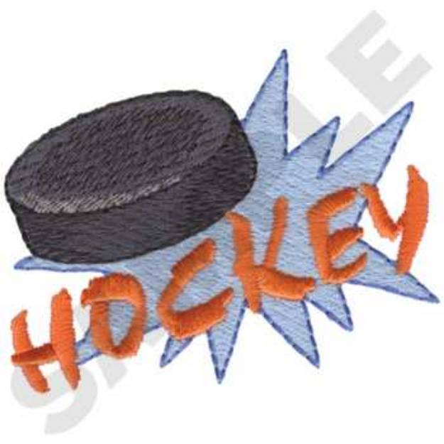 Picture of Hockey logo Machine Embroidery Design