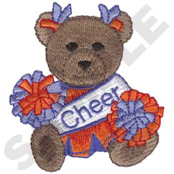 Cheer Bear Machine Embroidery Design