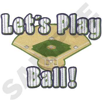 Lets Play Ball Machine Embroidery Design
