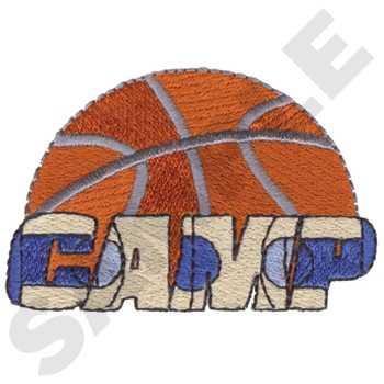 Basketball Camp Machine Embroidery Design