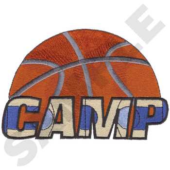 Basketball Camp Machine Embroidery Design