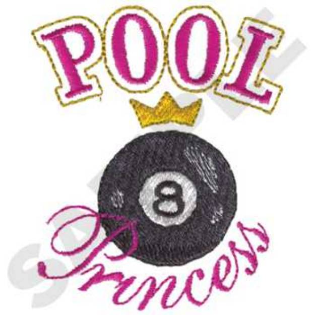 Picture of Pool Princess Machine Embroidery Design