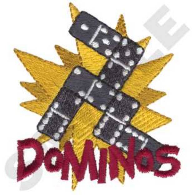 Picture of Dominos Machine Embroidery Design