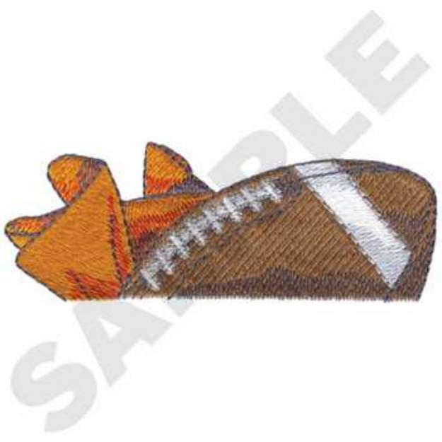 Picture of Football Pocket Topper Machine Embroidery Design