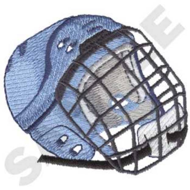 Picture of Amateur Hockey Helmet Machine Embroidery Design