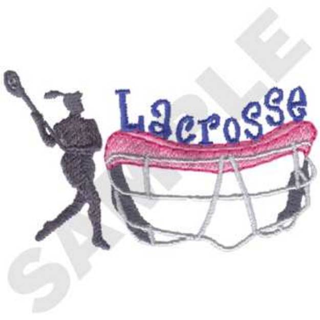 Picture of Female Lacrosse Machine Embroidery Design