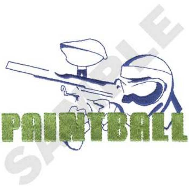 Picture of Paintball logo Machine Embroidery Design