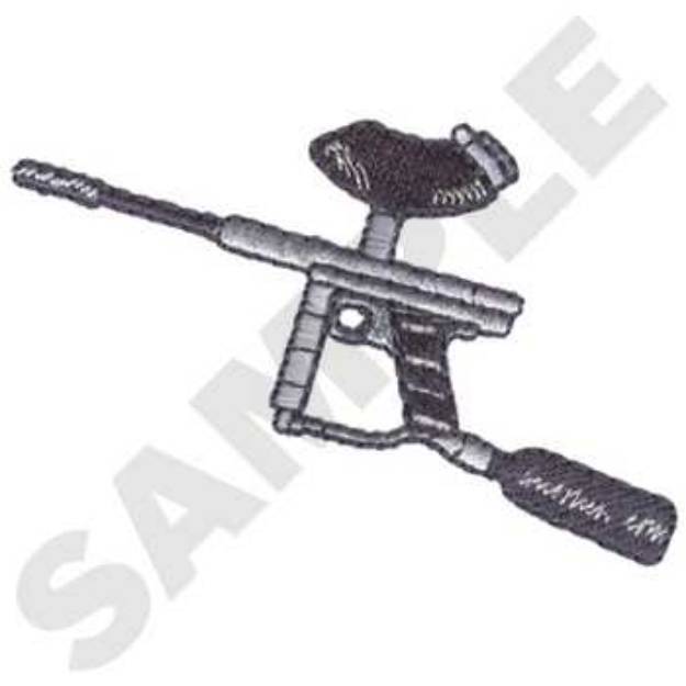 Picture of Paintball Gun Machine Embroidery Design