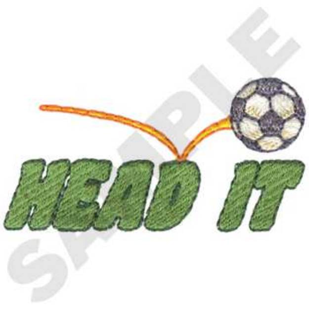 Picture of Head It Soccer Machine Embroidery Design