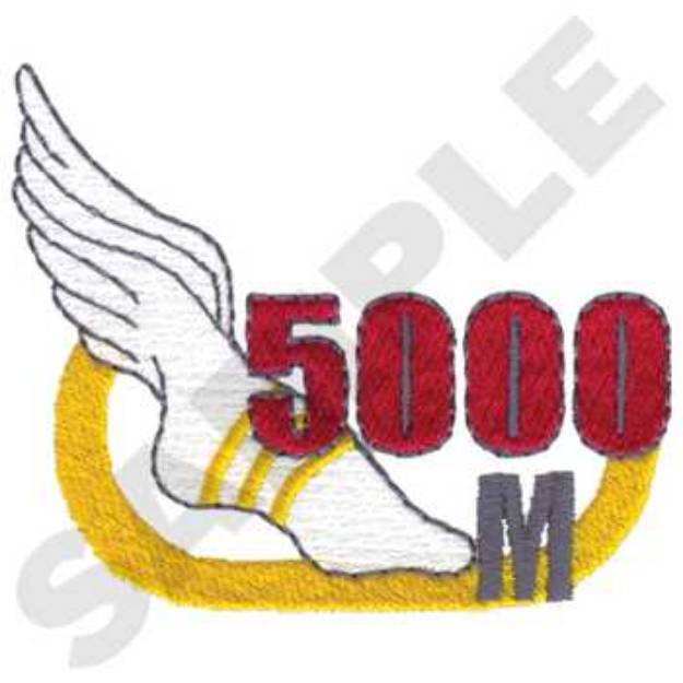 Picture of 5000 Meter Race Machine Embroidery Design