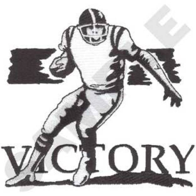 Picture of Football Victory Machine Embroidery Design