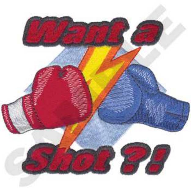 Picture of Want A Shot Machine Embroidery Design