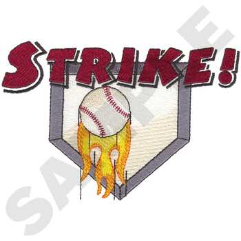 Strike Logo Machine Embroidery Design