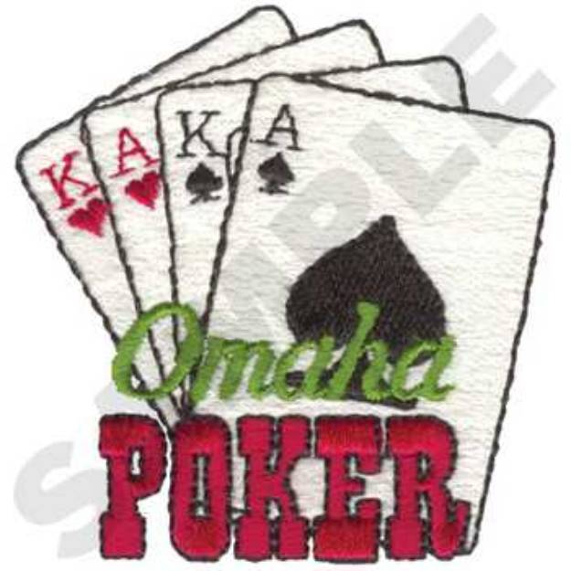 Picture of Omaha Poker Machine Embroidery Design