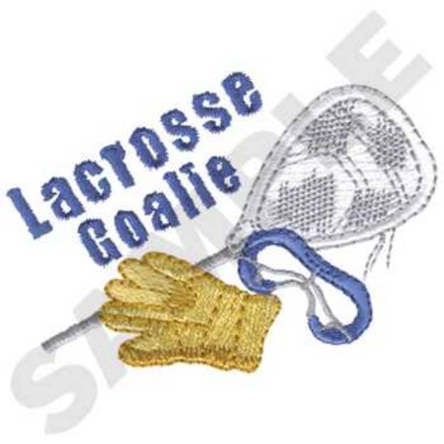 Picture of Lacrosse Goalie Machine Embroidery Design