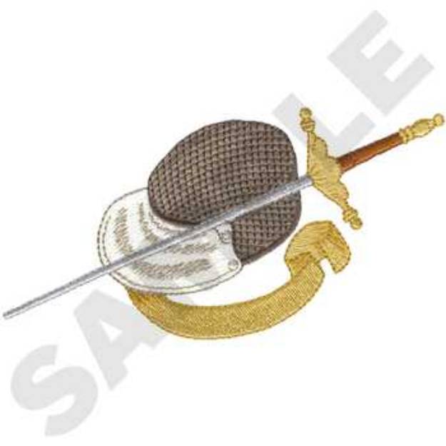Picture of Fencing gear Machine Embroidery Design