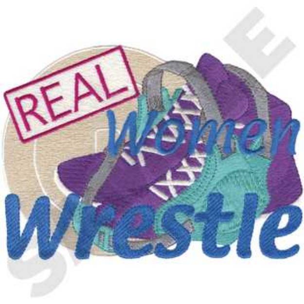 Picture of Womens Wrestling Machine Embroidery Design