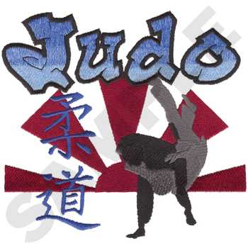 Judo fighter Machine Embroidery Design