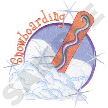 Snowboarding Machine Embroidery Design